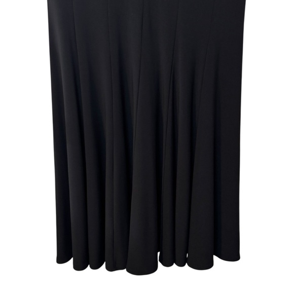 Lauren Ralph Lauren Dress Womens size 10 Black with light shoulder pads - Picture 3 of 11